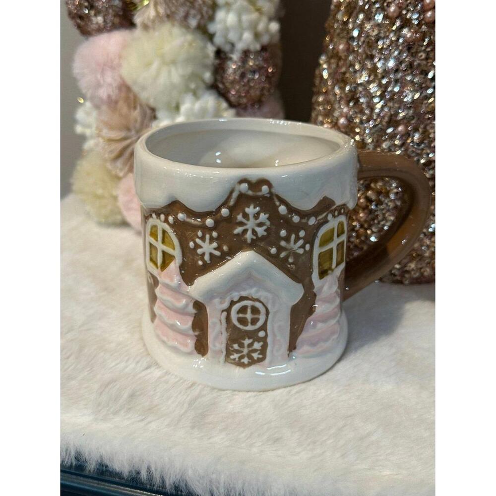Trending viral pink Gingerbread mug pinkmas